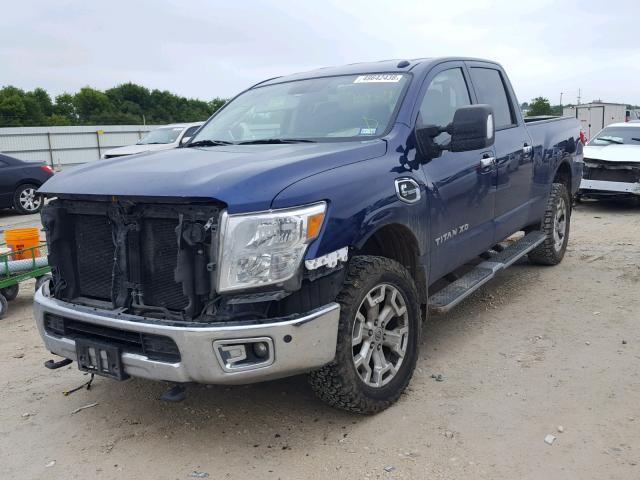 1N6BA1F26GN513039 - 2016 NISSAN TITAN XD S BLUE photo 2