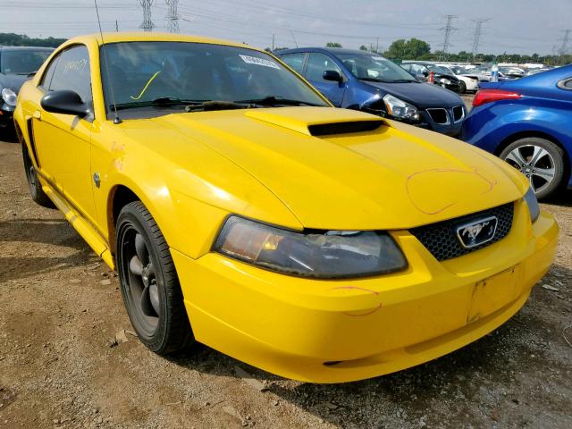 1FAFP42X34F128412 - 2004 FORD MUSTANG GT YELLOW photo 1