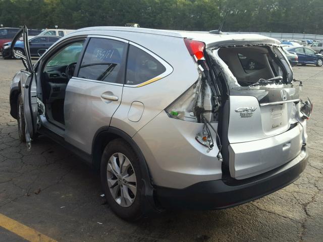 5J6RM3H73CL046935 - 2012 HONDA CR-V EXL SILVER photo 3