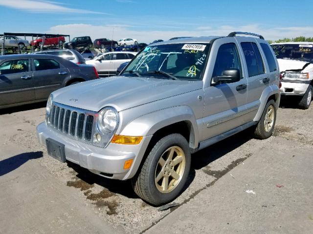 1J4GL58K96W220052 - 2006 JEEP LIBERTY LI SILVER photo 2