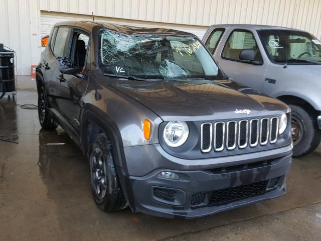 ZACCJAAW9GPC58623 - 2016 JEEP RENEGADE S GRAY photo 1