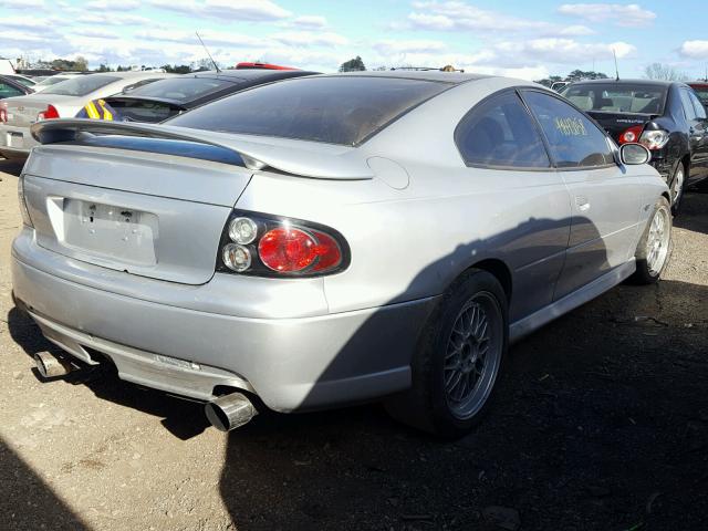 6G2VX12U96L838470 - 2006 PONTIAC GTO SILVER photo 4