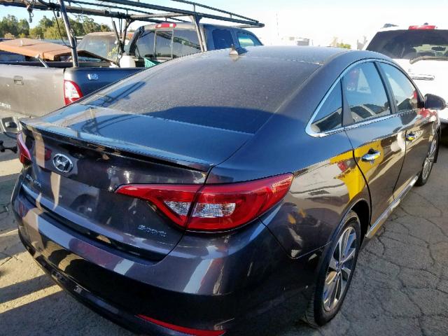 5NPE34AF0FH251619 - 2015 HYUNDAI SONATA SPO BROWN photo 4