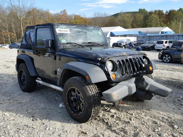 1J4FA24159L764955 - 2009 JEEP WRANGLER X BLACK photo 1