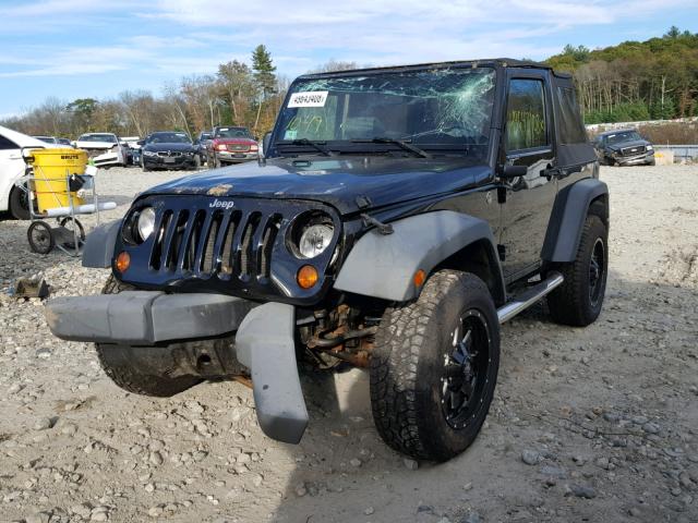 1J4FA24159L764955 - 2009 JEEP WRANGLER X BLACK photo 2