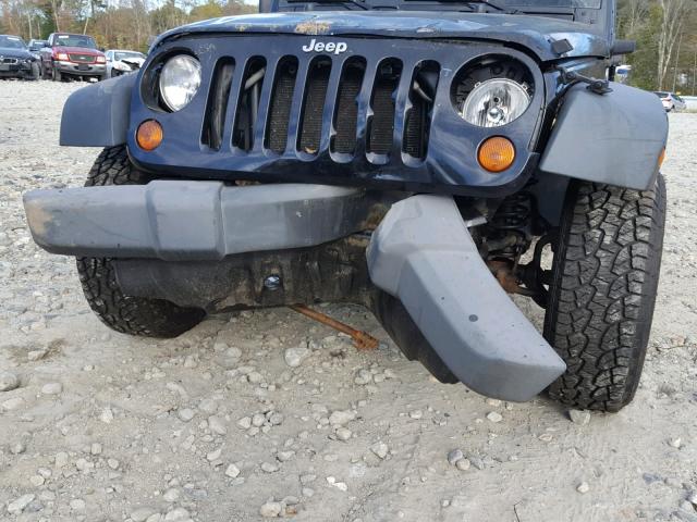 1J4FA24159L764955 - 2009 JEEP WRANGLER X BLACK photo 9