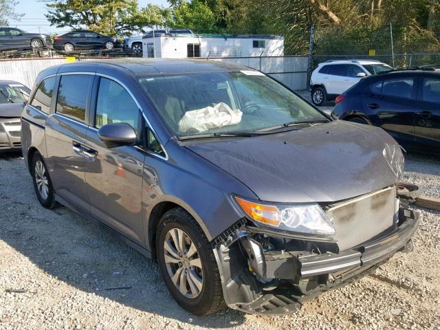 5FNRL5H60GB125077 - 2016 HONDA ODYSSEY EX GRAY photo 1