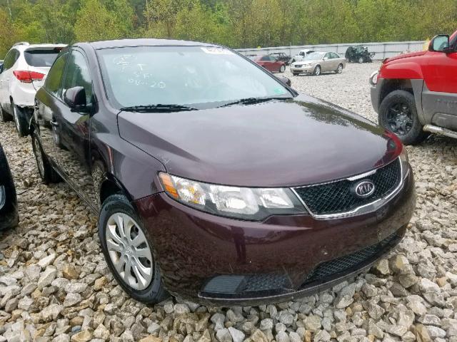 KNAFU4A24A5069202 - 2010 KIA FORTE EX MAROON photo 1