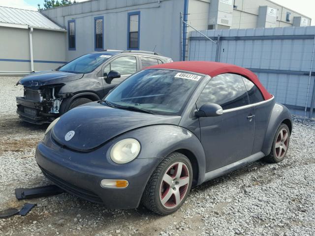 3VWCM31Y45M351809 - 2005 VOLKSWAGEN NEW BEETLE GRAY photo 2