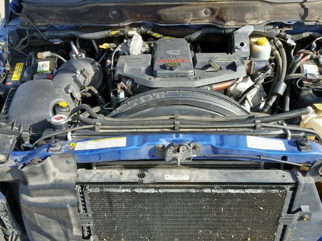 3D7KR28A57G785294 - 2007 DODGE RAM 2500 S ლურჯი ფოტო 7