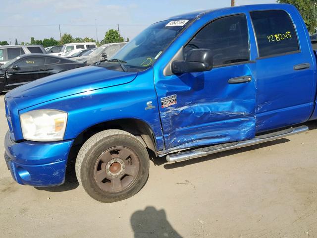 3D7KR28A57G785294 - 2007 DODGE RAM 2500 S ლურჯი ფოტო 9