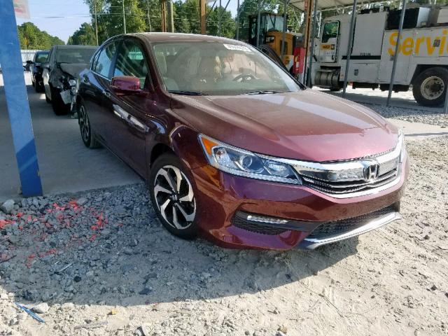 1HGCR2F87GA018948 - 2016 HONDA ACCORD EXL RED photo 1