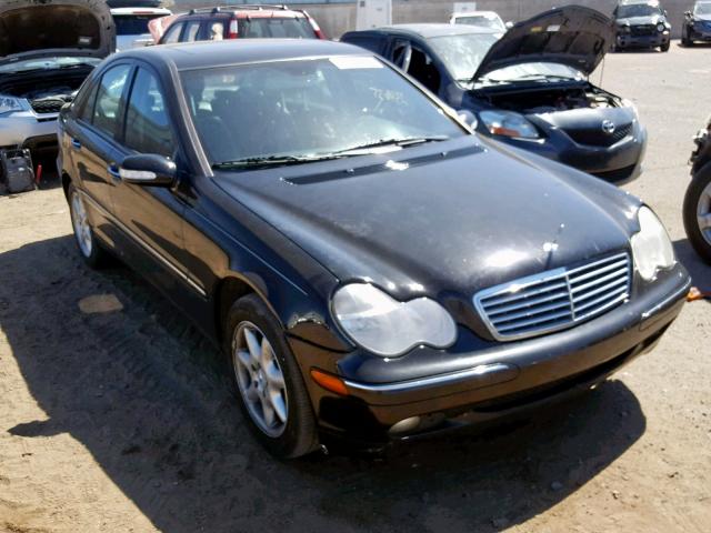 WDBRF64J02F157425 - 2002 MERCEDES-BENZ C 320 BLACK photo 1