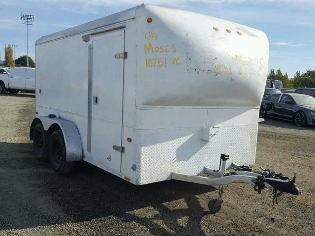 1WC200E2417006764 - 2001 WELLS CARGO TRAILER WHITE photo 1