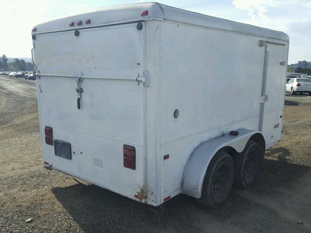 1WC200E2417006764 - 2001 WELLS CARGO TRAILER WHITE photo 4