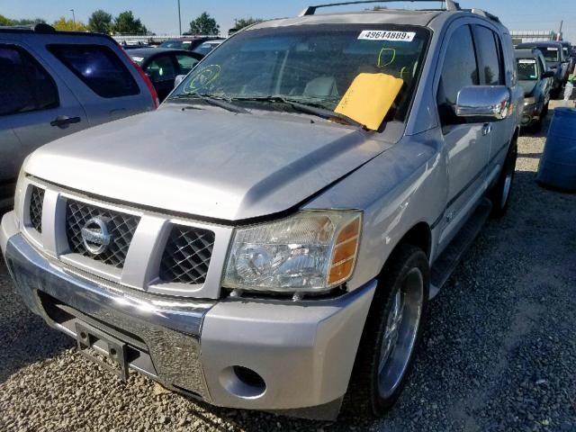 5N1AA08A06N707573 - 2006 NISSAN ARMADA SE SILVER photo 2