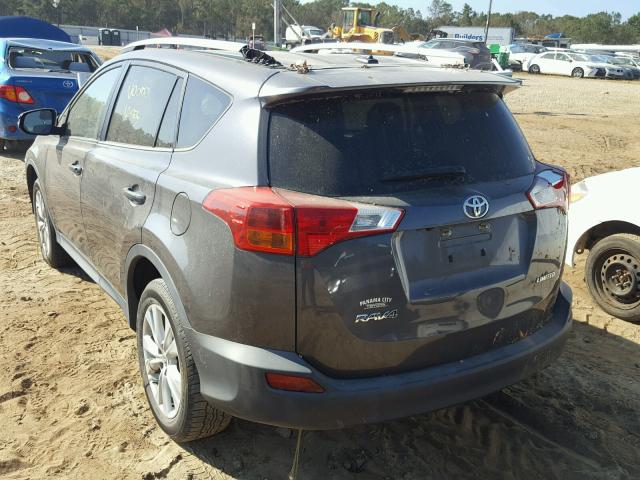 2T3YFREV1FW227616 - 2015 TOYOTA RAV4 LIMIT GRAY photo 3