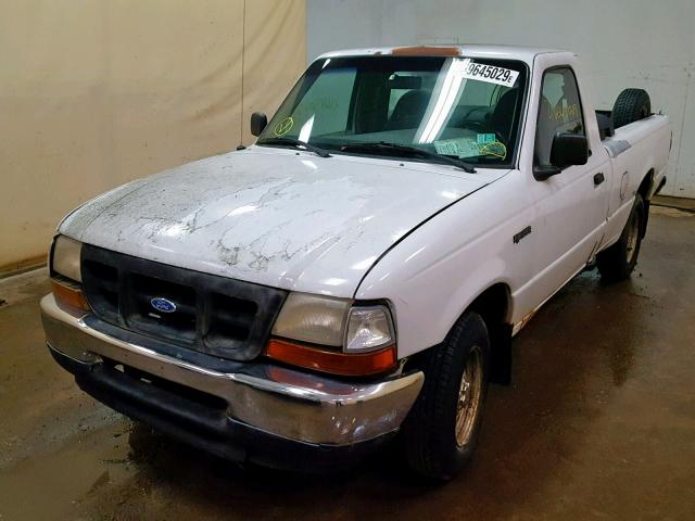 1FTYR10C4XPB91447 - 1999 FORD RANGER WHITE photo 2