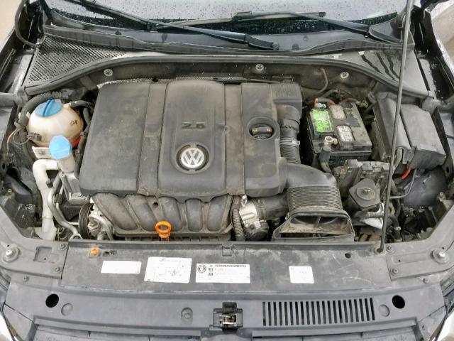 1VWBH7A34CC011165 - 2012 VOLKSWAGEN PASSAT SE BLACK photo 7