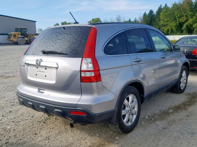 JHLRE48768C035821 - 2008 HONDA CR-V EXL SILVER photo 4