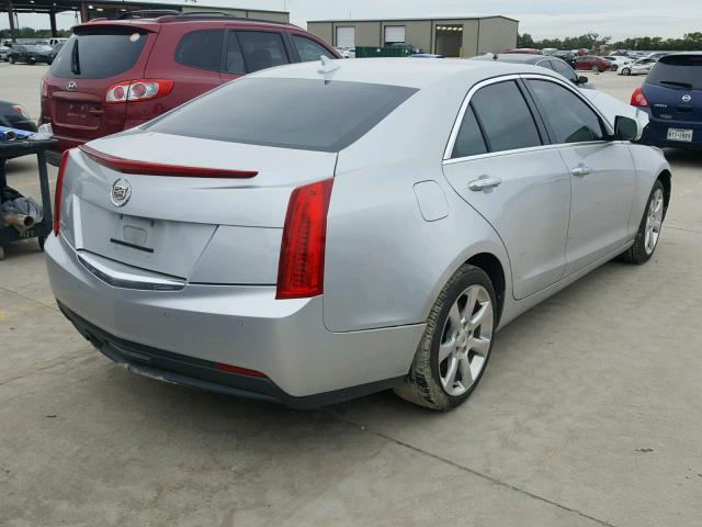 1G6AB5RA3D0124294 - 2013 CADILLAC ATS LUXURY SILVER photo 4