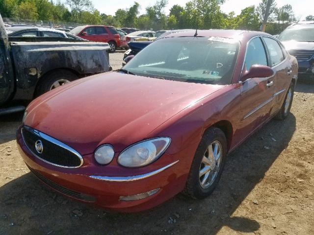 2G4WD532351176363 - 2005 BUICK LACROSSE C RED photo 2