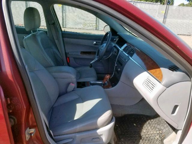 2G4WD532351176363 - 2005 BUICK LACROSSE C RED photo 5