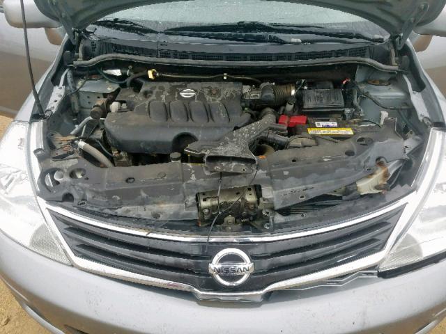 3N1BC1CP2BL430989 - 2011 NISSAN VERSA S SILVER photo 7