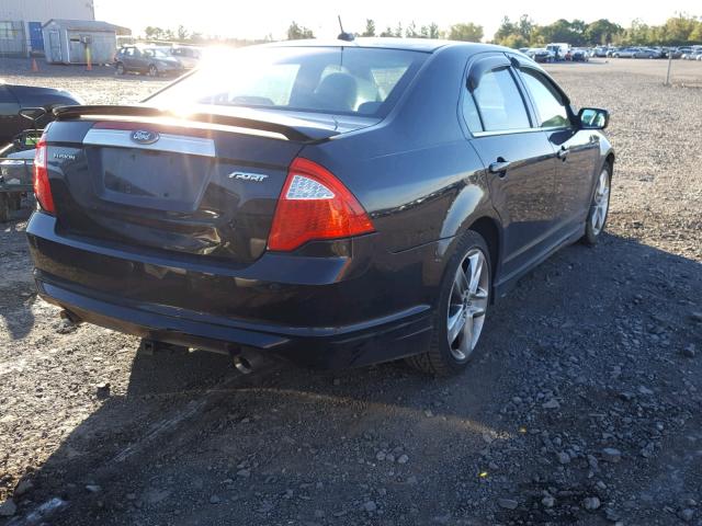 3FAHP0KC1AR133119 - 2010 FORD FUSION SPO BLACK photo 4