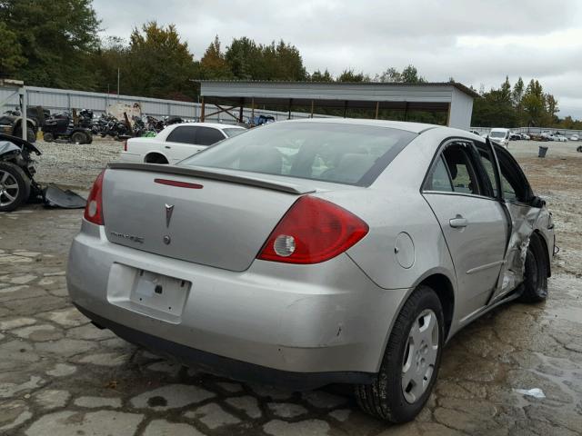 1G2ZF55BX64226968 - 2006 PONTIAC G6 SE SILVER photo 4