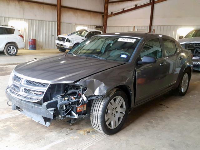 1B3BD4FB5BN572489 - 2011 DODGE AVENGER EX GRAY photo 2