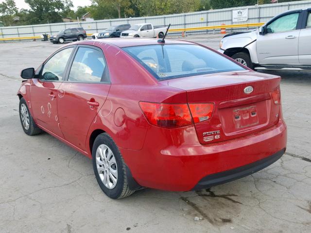 KNAFU4A2XD5735550 - 2013 KIA FORTE EX MAROON photo 3