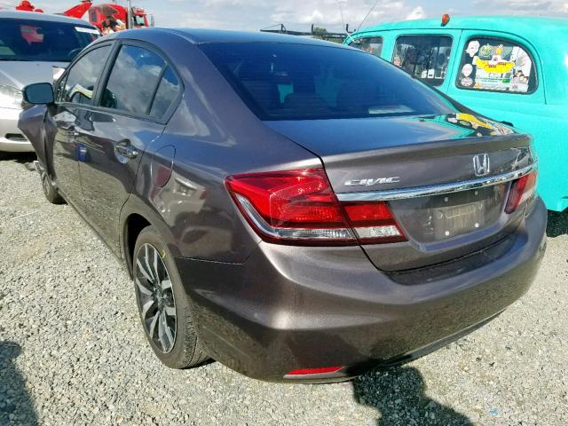 19XFB2F93EE271221 - 2014 HONDA CIVIC EXL 银色 照片 3