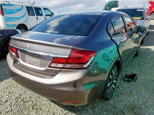 19XFB2F93EE271221 - 2014 HONDA CIVIC EXL 银色 照片 4