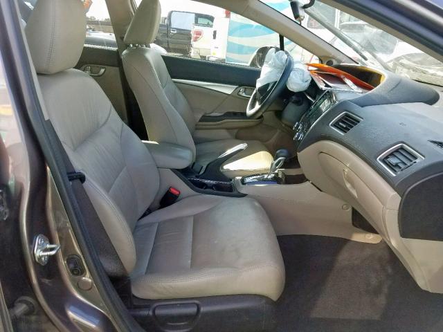 19XFB2F93EE271221 - 2014 HONDA CIVIC EXL 银色 照片 5