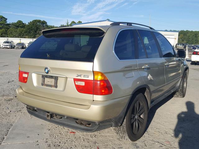 WBAFB335X1LH12643 - 2001 BMW X5 4.4I GOLD photo 4