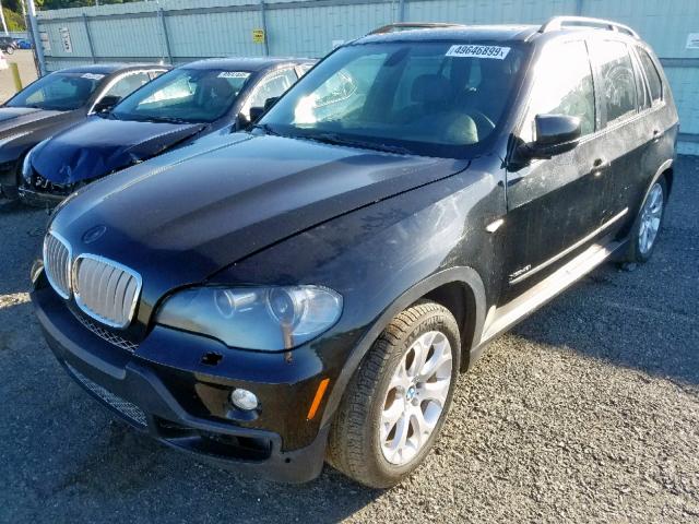 5UXFE83539L309182 - 2009 BMW X5 XDRIVE4 BLACK photo 2