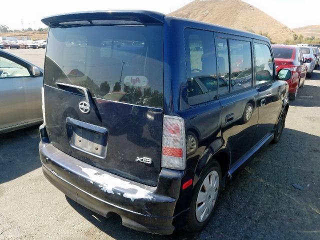 JTLKT324564053977 - 2006 TOYOTA SCION XB ლურჯი ფოტო 4