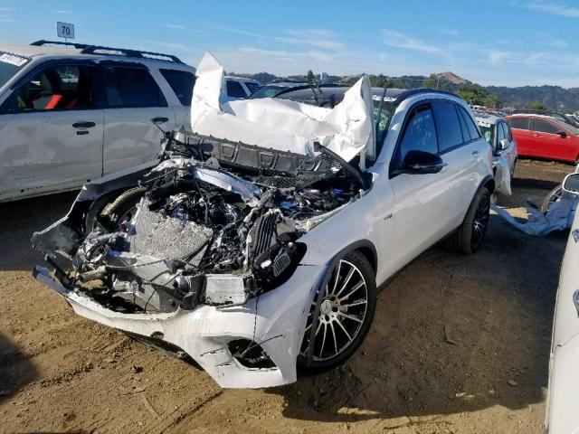 WDC0G6EB9KF522869 - 2019 MERCEDES-BENZ GLC 43 4MA WHITE photo 2