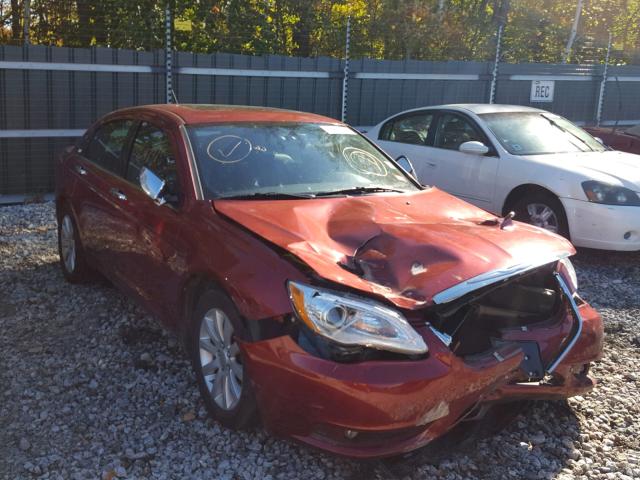 1C3CCBCG4DN744528 - 2013 CHRYSLER 200 LIMITE RED photo 1