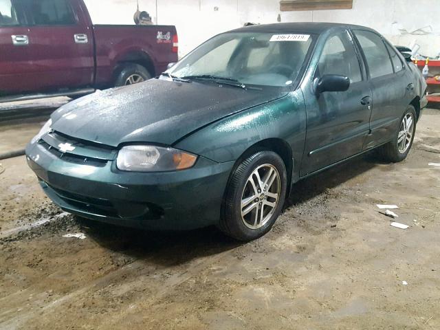 1G1JC52F247250906 - 2004 CHEVROLET CAVALIER GREEN photo 2