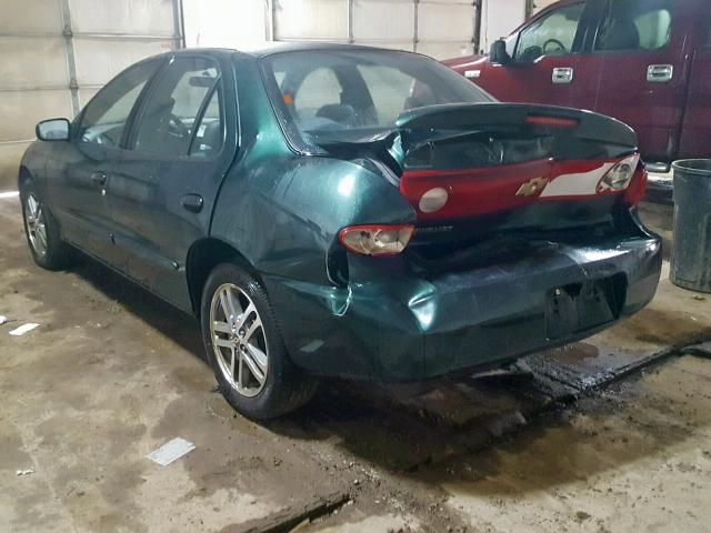 1G1JC52F247250906 - 2004 CHEVROLET CAVALIER GREEN photo 3