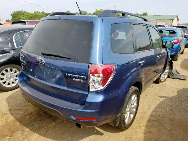 JF2SHAEC3DH445433 - 2013 SUBARU FORESTER L BLUE photo 4