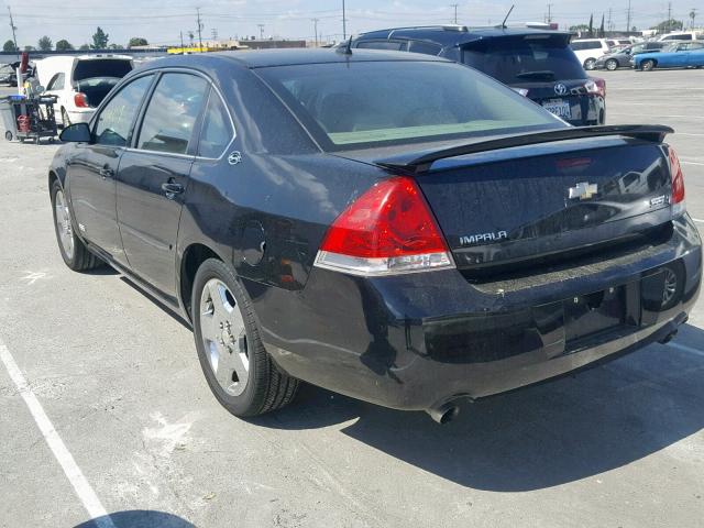 2G1WD58C889254303 - 2008 CHEVROLET IMPALA SUP შავი ფოტო 3
