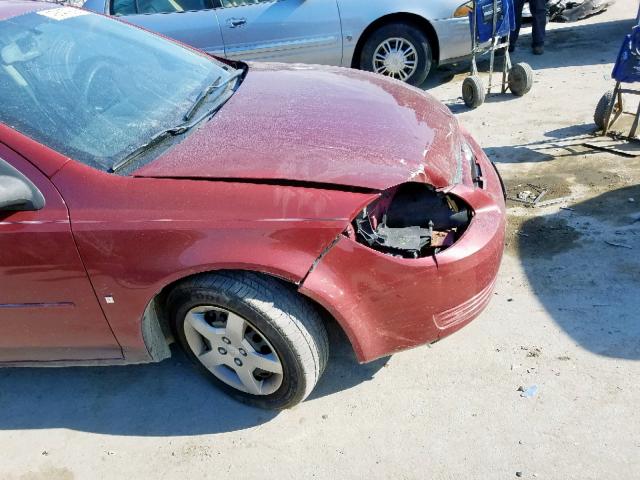 1G1AT58H597137158 - 2009 CHEVROLET COBALT LT MAROON photo 9