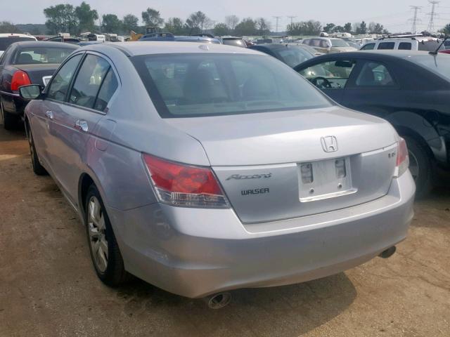 1HGCP36819A030141 - 2009 HONDA ACCORD EXL SILVER photo 3