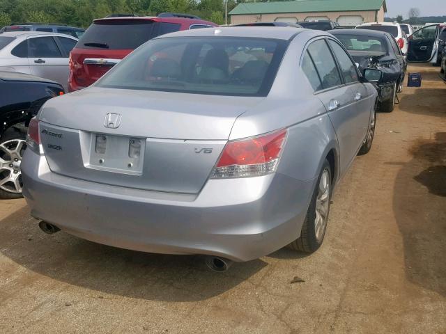 1HGCP36819A030141 - 2009 HONDA ACCORD EXL SILVER photo 4