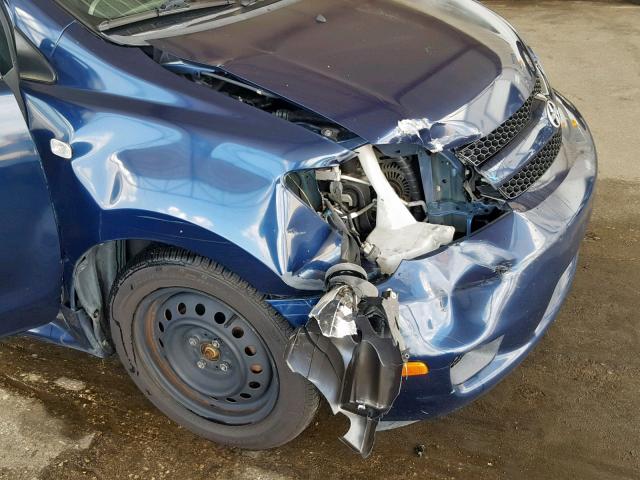 JTKKT624465018881 - 2006 TOYOTA SCION XA BLUE photo 9