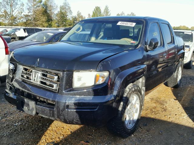 2HJYK162X6H535204 - 2006 HONDA RIDGELINE BLACK photo 2