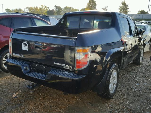 2HJYK162X6H535204 - 2006 HONDA RIDGELINE BLACK photo 4